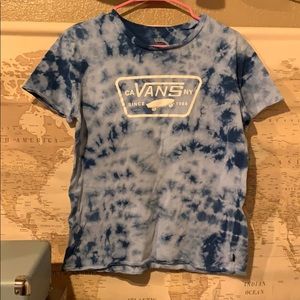 Vans tie dye graphic tee